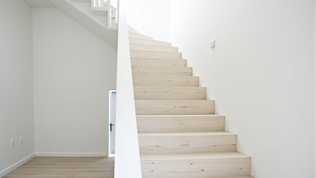 Monte-escalier droit installé dans une maison de Port-des-barques, montrant le siège replié lorsqu