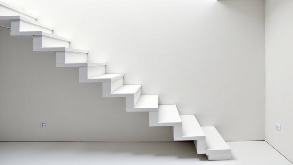 Monte-escalier droit installé dans une maison de Saint-Pierre-la-Palud