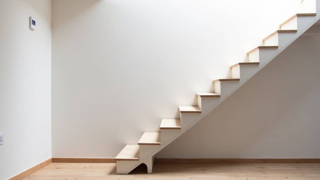 Monte-escalier droit installé dans une maison traditionnelle à Brêmes