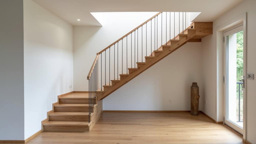 Monte-escalier droit installé dans une maison traditionnelle à Paulx