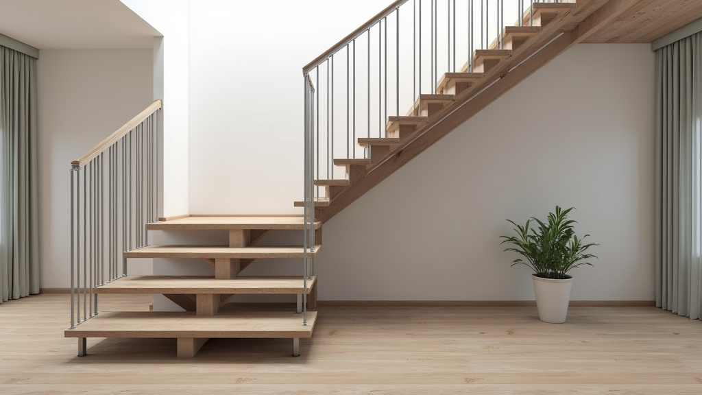 Monte-escalier droit installé sur un escalier droit à Maraussan