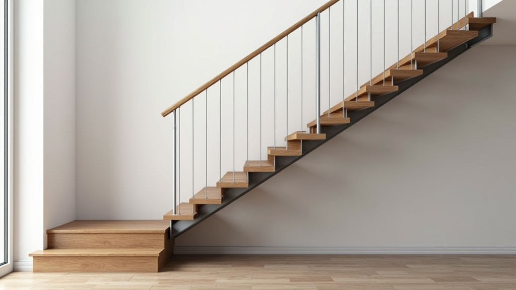 Monte-escalier droit installé sur un escalier droit à Paron