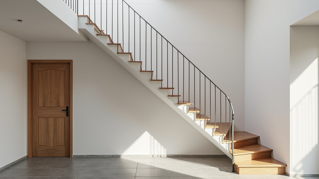 Monte-escalier droit installé sur un escalier droit à Varangéville