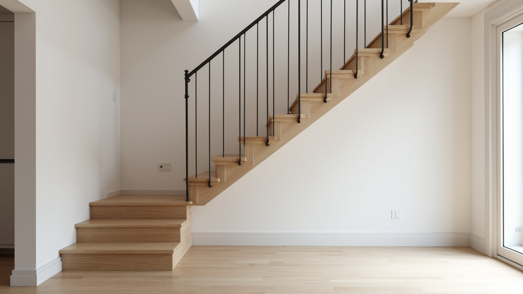 Monte-escalier droit installé sur un escalier droit dans une maison à Apt