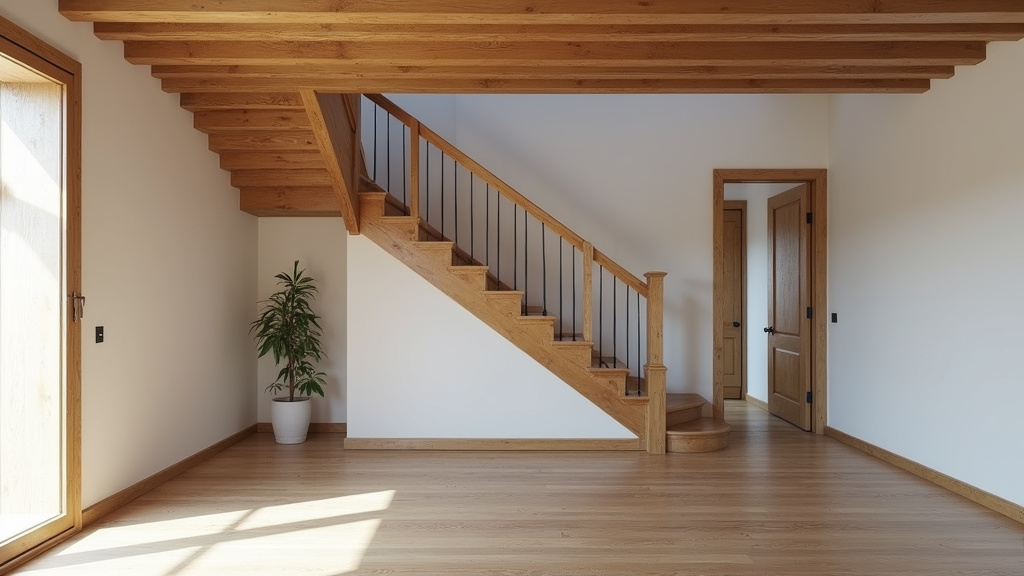 Monte-escalier droit installé sur un escalier en bois dans une maison à La Chapelle-d