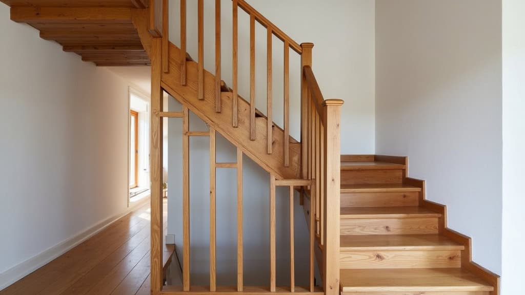 Monte-escalier droit installé sur un escalier en bois dans une maison traditionnelle de Montbard