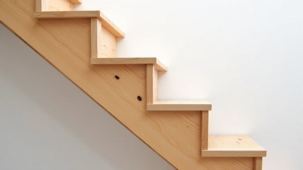 Monte-escalier droit installé sur un escalier en bois sans virage à Saint-Quentin-sur-le-Homme