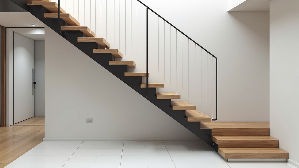 Monte escalier droit installé sur un escalier en ligne droite à Alex