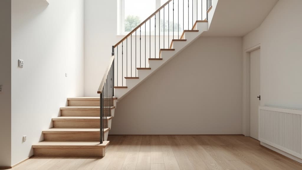 Monte-escalier droit installé sur un escalier intérieur à Corenc