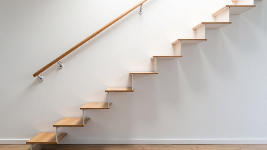 Monte-escalier droit installé sur un escalier intérieur à Daoulas
