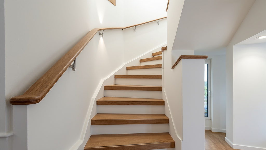 Monte-escalier droit installé sur un escalier intérieur à Douvres-la-Délivrande