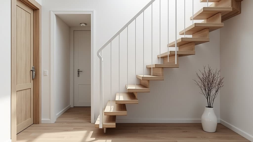 Monte-escalier droit installé sur un escalier intérieur à Mondeville