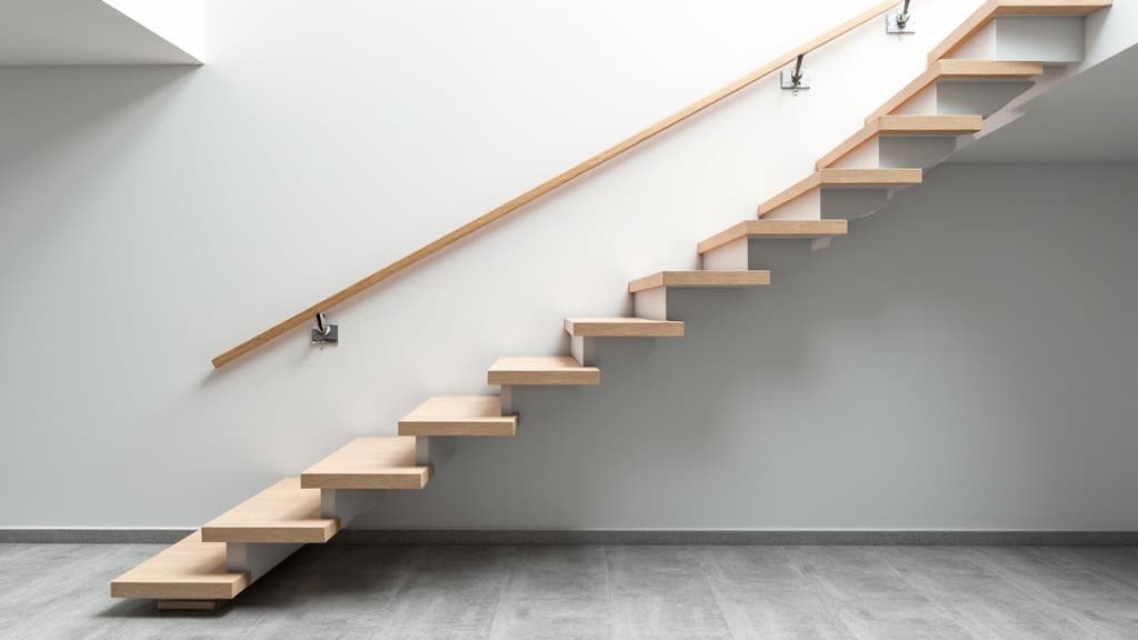 Monte-escalier droit installé sur un escalier linéaire à Cabanac-et-Villagrains