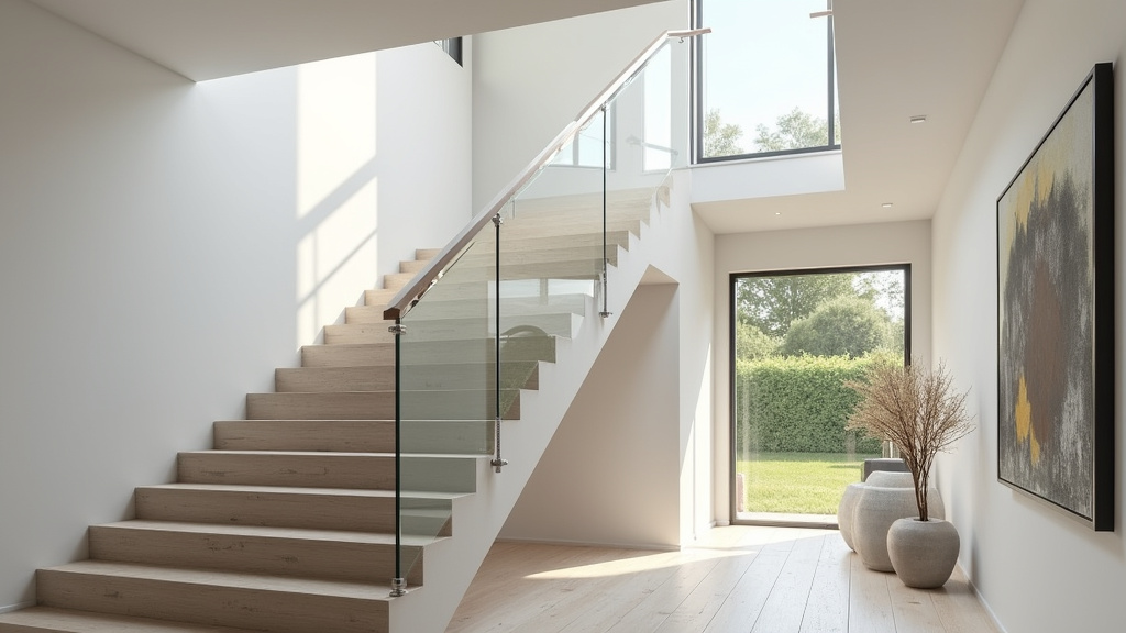 Monte-escalier droit installé sur un escalier rectiligne à Ansauvillers