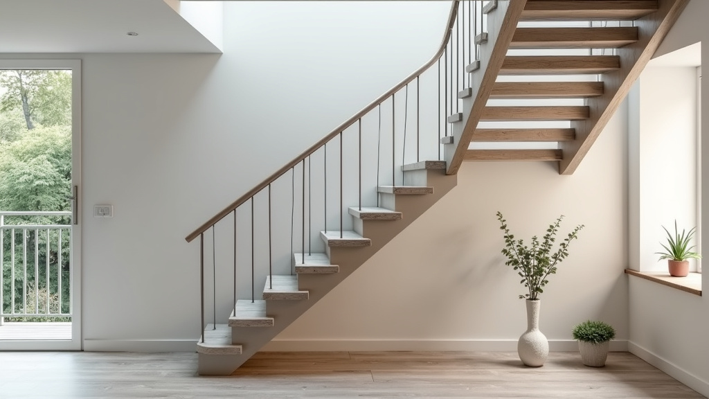 Monte-escalier droit installé sur un escalier rectiligne à Bodilis