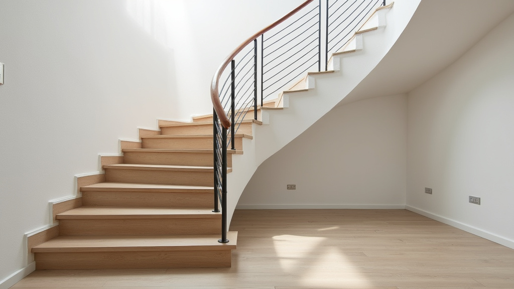 Monte escalier droit installé sur un escalier rectiligne à Donges