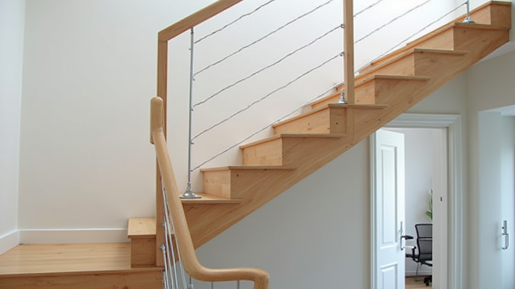 Monte-escalier droit installé sur un escalier rectiligne à Fresse-sur-Moselle