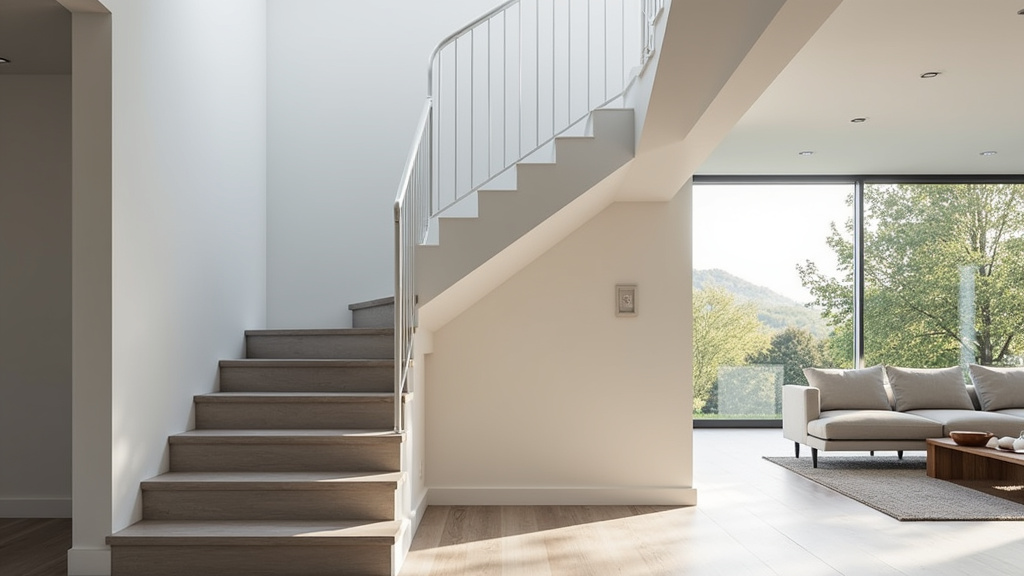 Monte-escalier droit installé sur un escalier rectiligne à Isles-lès-Villenoy