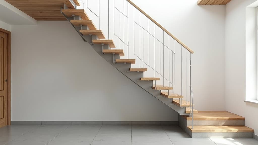 Monte-escalier droit installé sur un escalier simple à Lamothe-Landerron