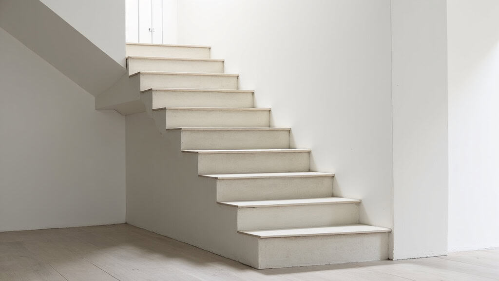 Monte-escalier droit installé sur un escalier simple à Mamoudzou