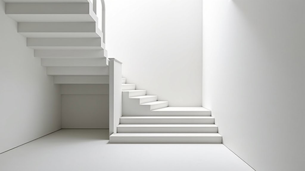 Monte-escalier droit intégré dans un intérieur moderne à Boulogne-sur-Mer