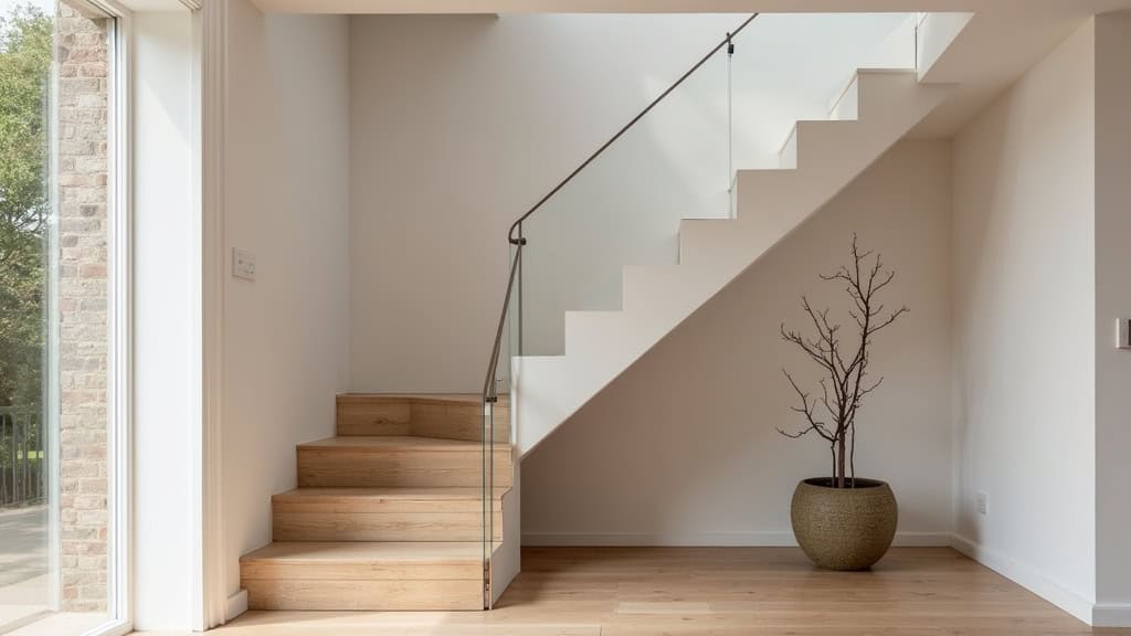 Monte-escalier en colimaçon installé dans une maison à Férolles-Attilly