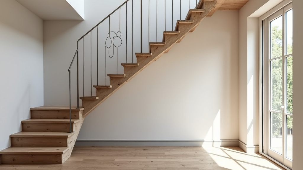 Monte-escalier en colimaçon installé dans une maison de Douvres-la-Délivrande