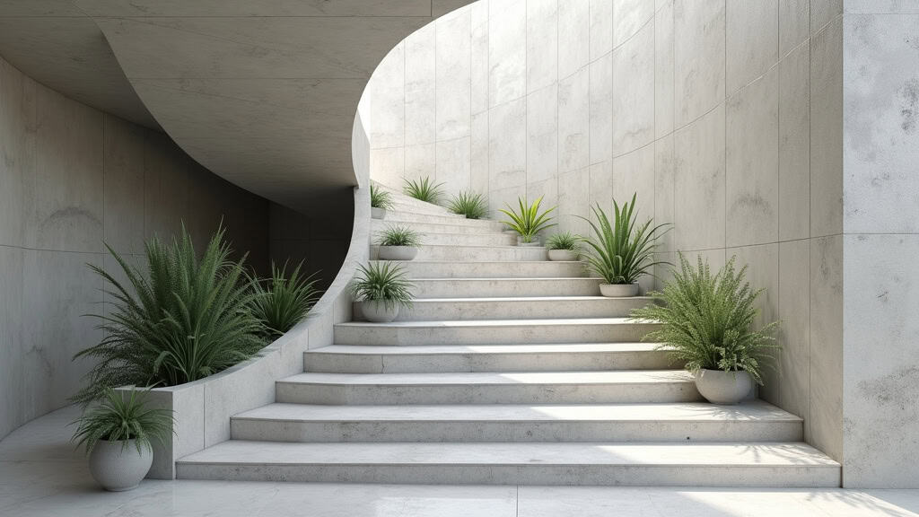 Monte-escalier en cours d