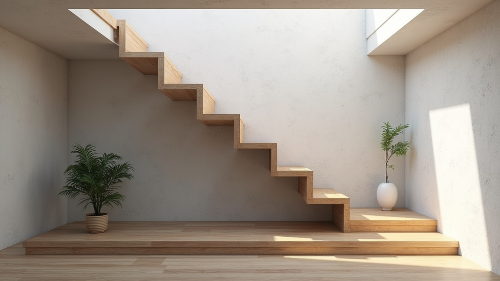 Monte-escalier en cours d