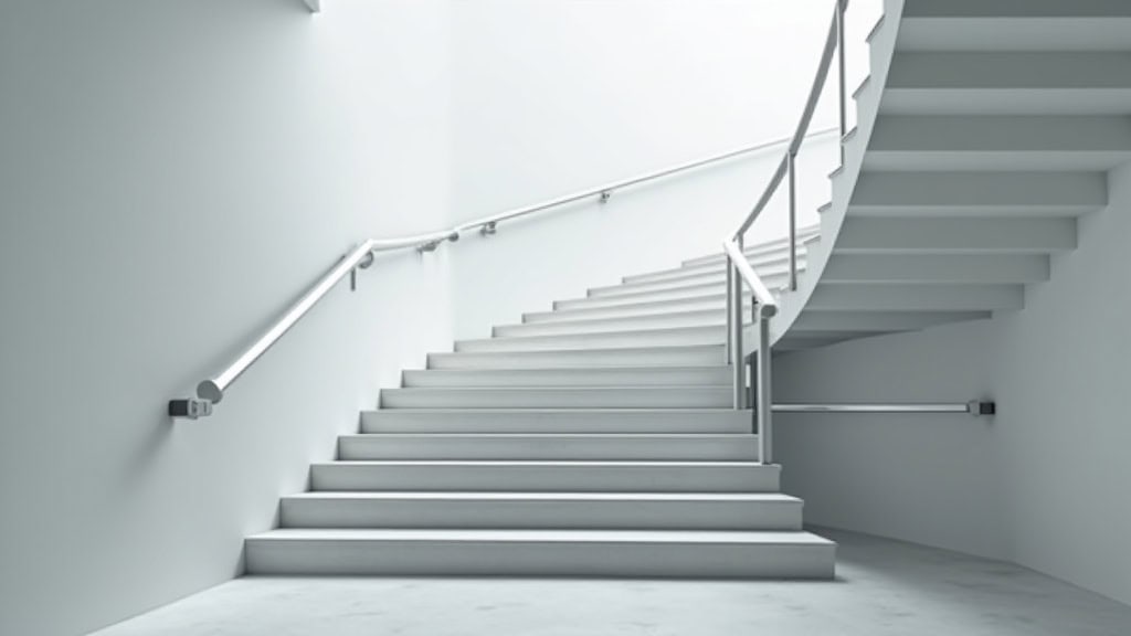 Monte-escalier en cours d