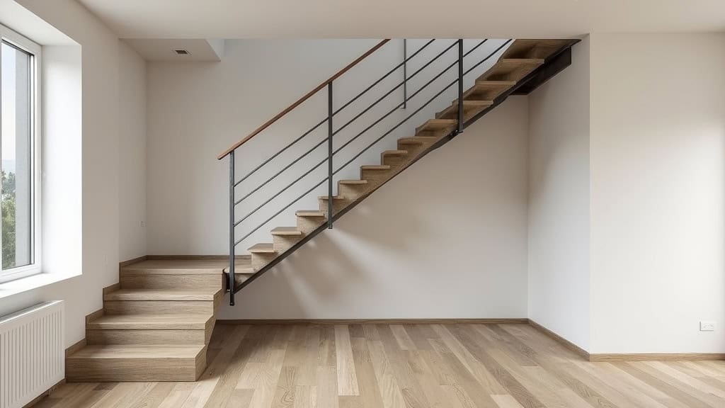 Monte-escalier en cours de fonctionnement dans une maison à Maulévrier