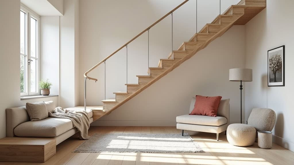Monte-escalier en fonctionnement dans une maison à Le Pian-Médoc