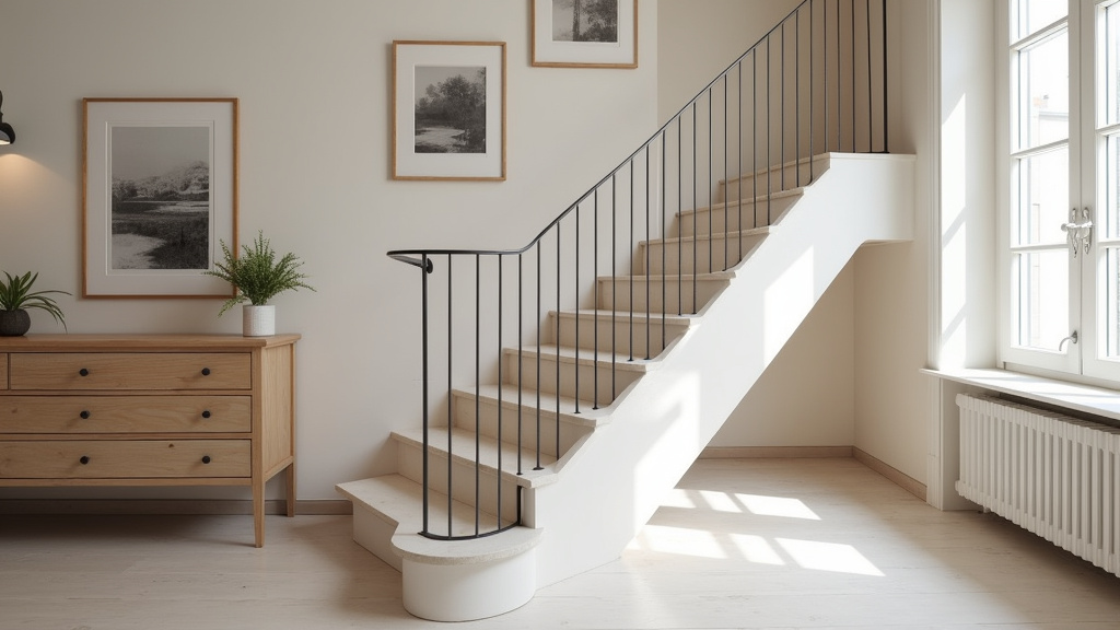 Monte-escalier en fonctionnement dans une maison à Marsac-en-Livradois