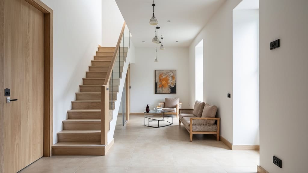 Monte-escalier en fonctionnement dans une maison à Meyreuil