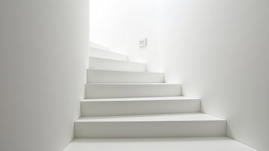 Monte-escalier en fonctionnement dans une maison à Trilport