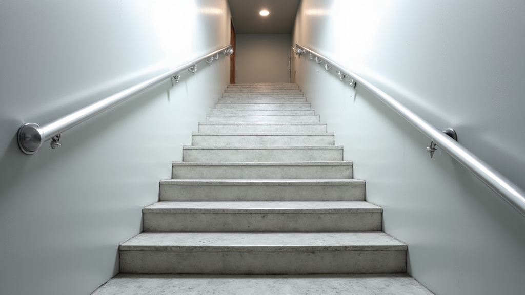 Monte-escalier en fonctionnement sur un escalier tournant à Saulieu
