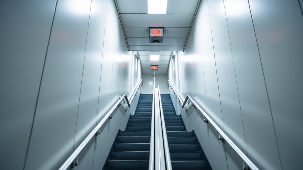 Monte-escalier équipé de capteurs de sécurité en fonctionnement à Pins-Justaret