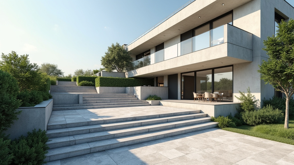 Monte-escalier extérieur en cours d