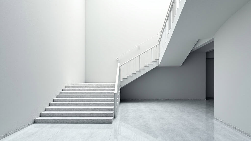 Monte-escalier extérieur en cours d