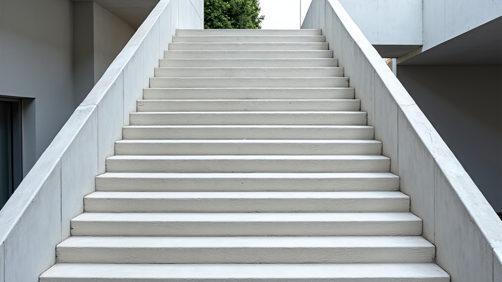 Monte-escalier extérieur en cours d