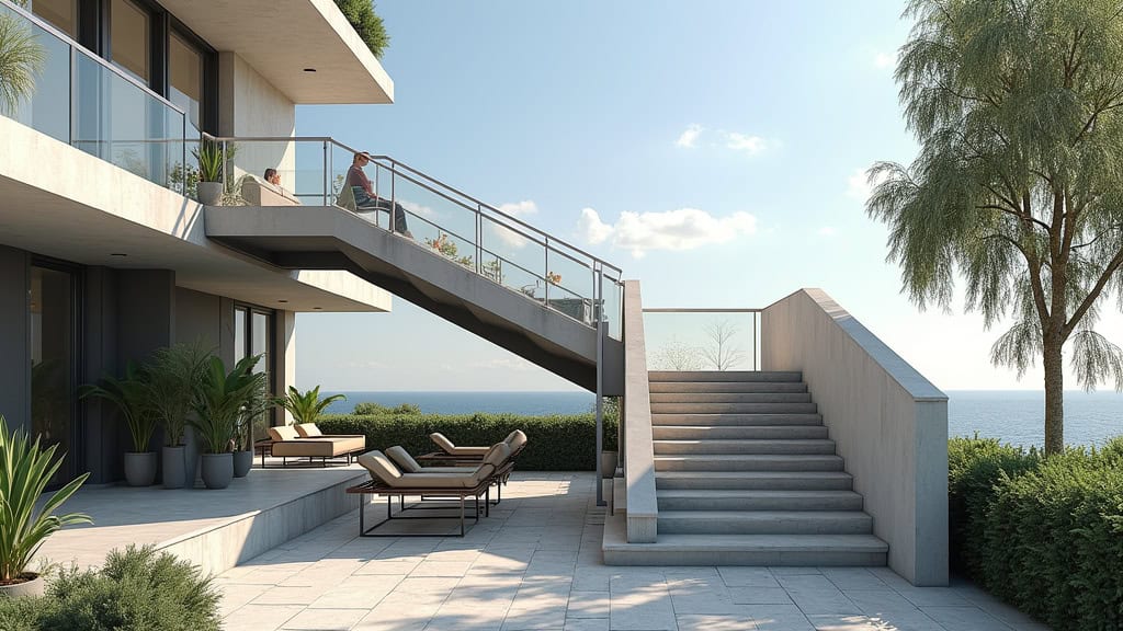 Monte-escalier extérieur en fonctionnement à Ajain