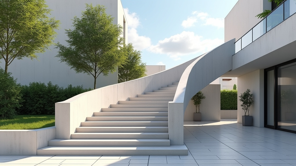 Monte-escalier extérieur en fonctionnement à Chessy