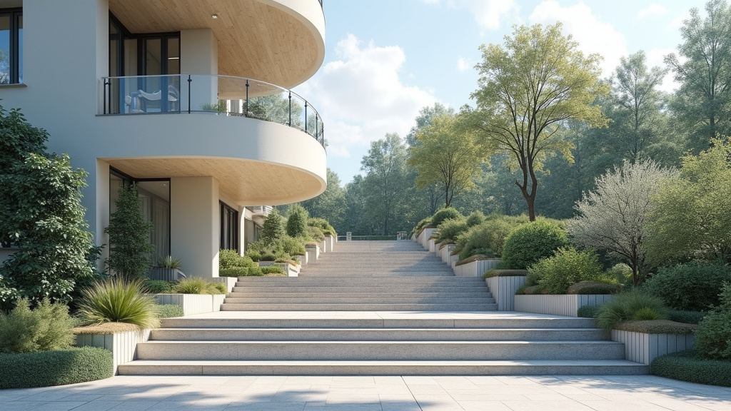 Monte-escalier extérieur en fonctionnement à Dompierre-sur-Veyle