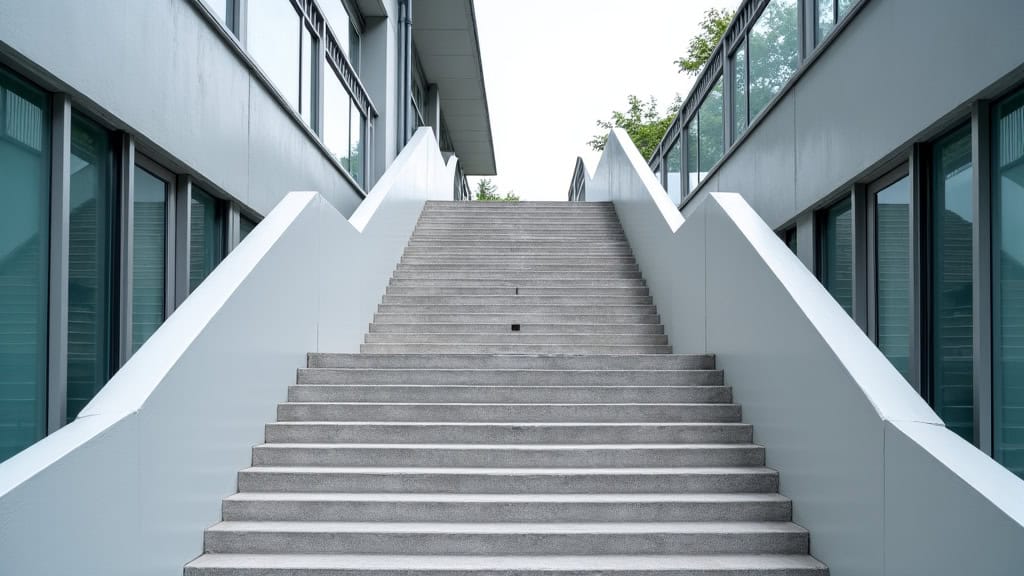 Monte-escalier extérieur en fonctionnement à Sainte-Fortunade