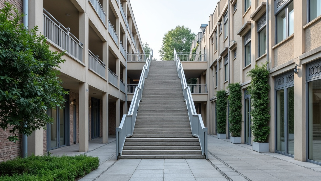 Monte-escalier extérieur en fonctionnement par temps de pluie à Habère-Lullin
