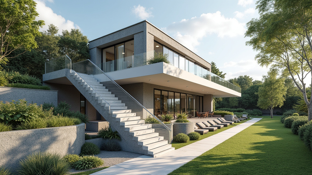 Monte-escalier extérieur en pleine utilisation sur un perron à Labouheyre