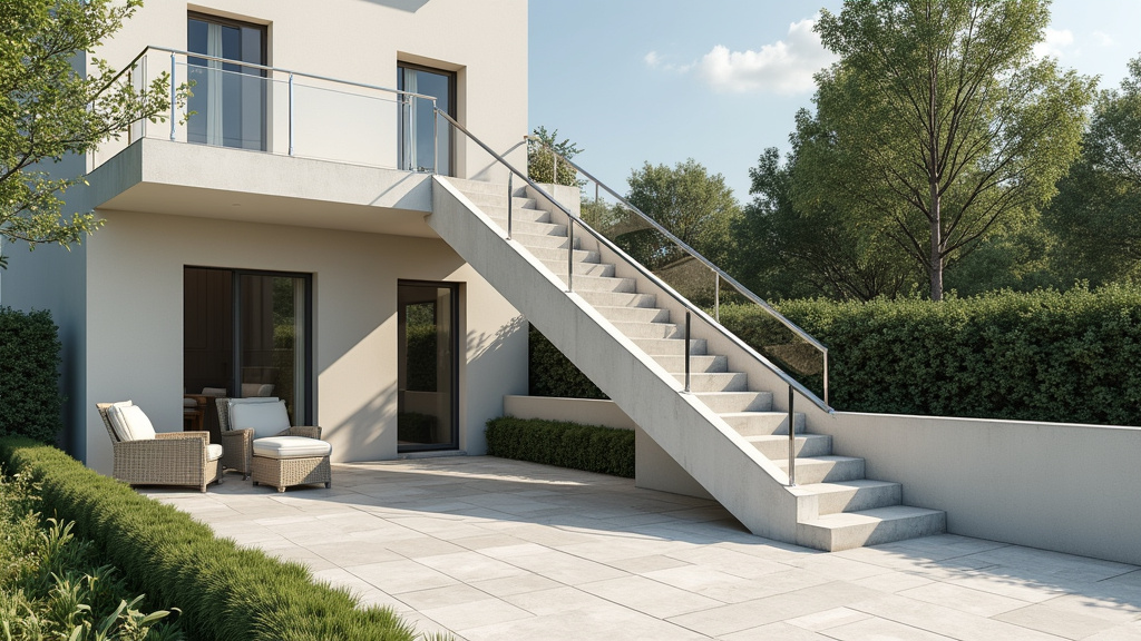 Monte-escalier extérieur installé à Bésayes