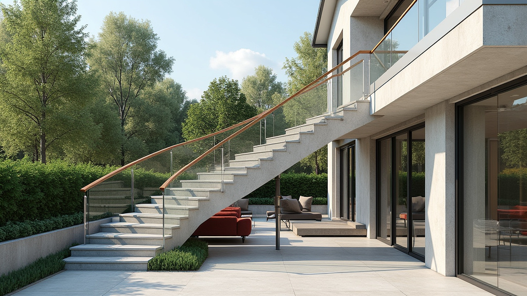 Monte-escalier extérieur installé à Champagney, fonctionnant par tous les temps