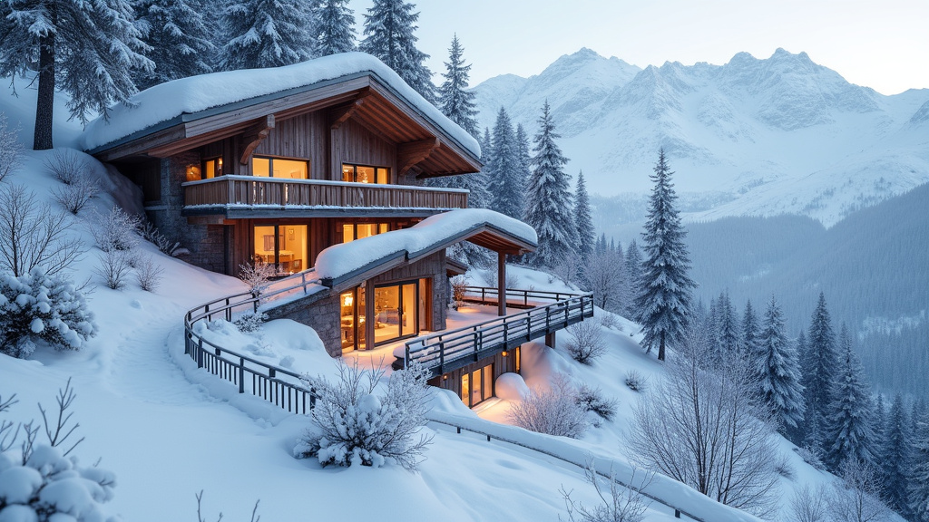 Monte-escalier extérieur installé à Dachstein, résistant aux intempéries