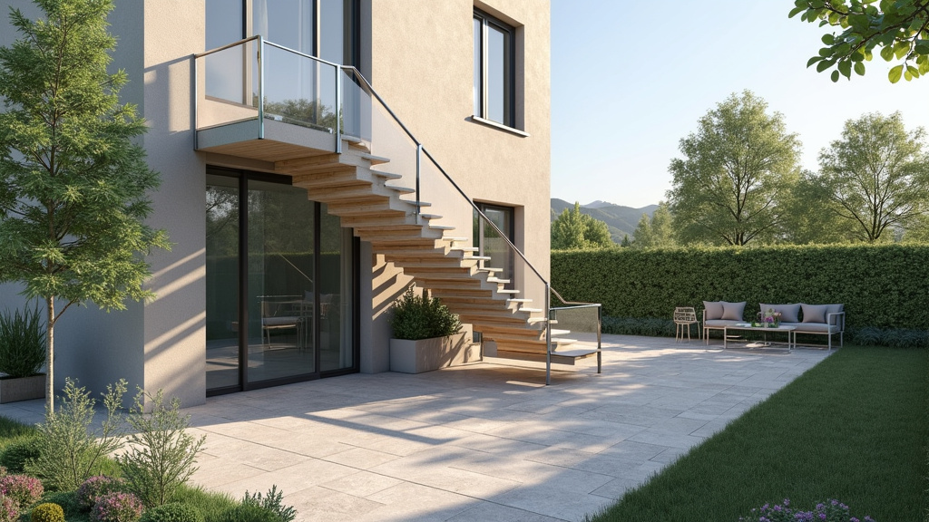 Monte-escalier extérieur installé à Damiatte résistant aux intempéries